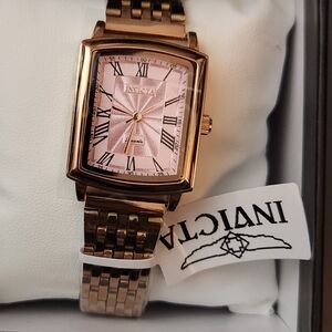 NIB Invicta Celestial Ziya Rose Gold Rectangular Watch - 69159 | MSRP $199